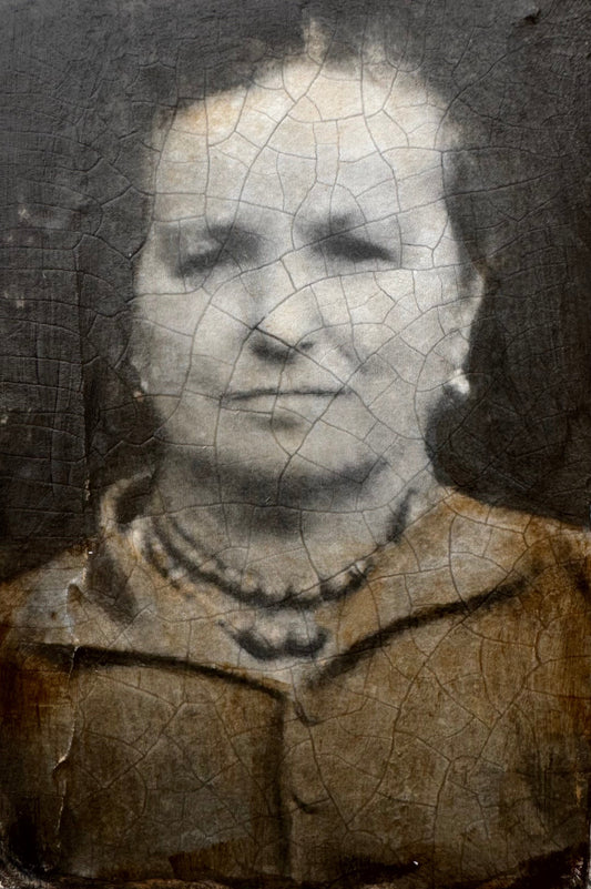 Cracks in Time: Honouring Our Maternal Ancestors Through Mixed Media