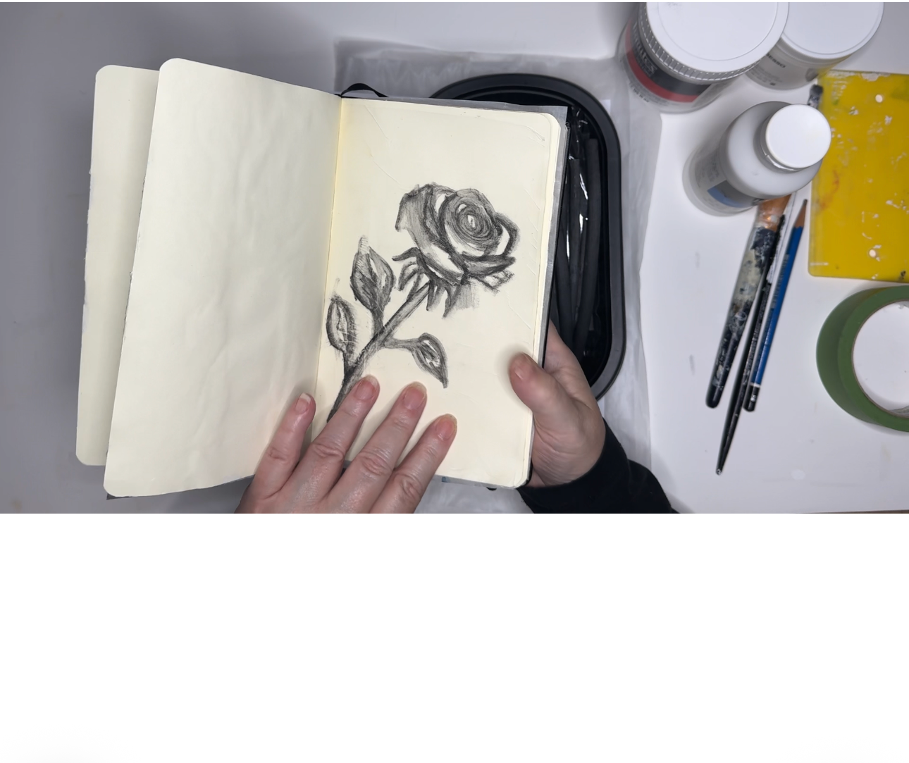 Garden Sketches - Capturing Florals with Charcoal & Light