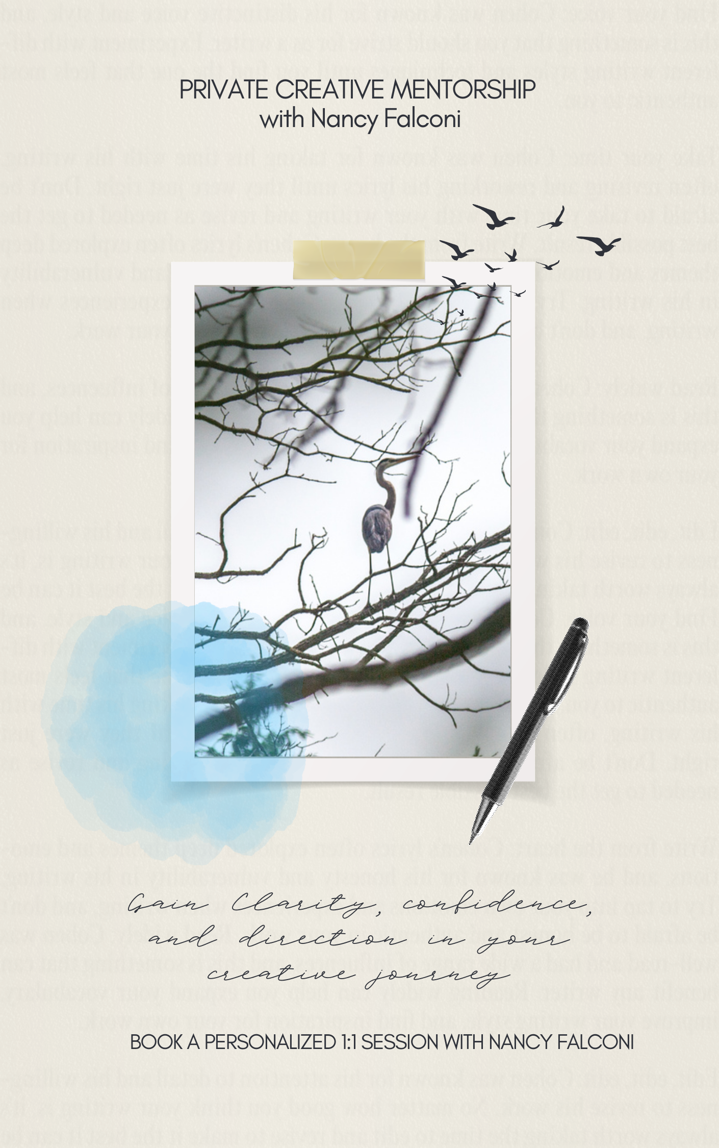 Private Creative Mentorship