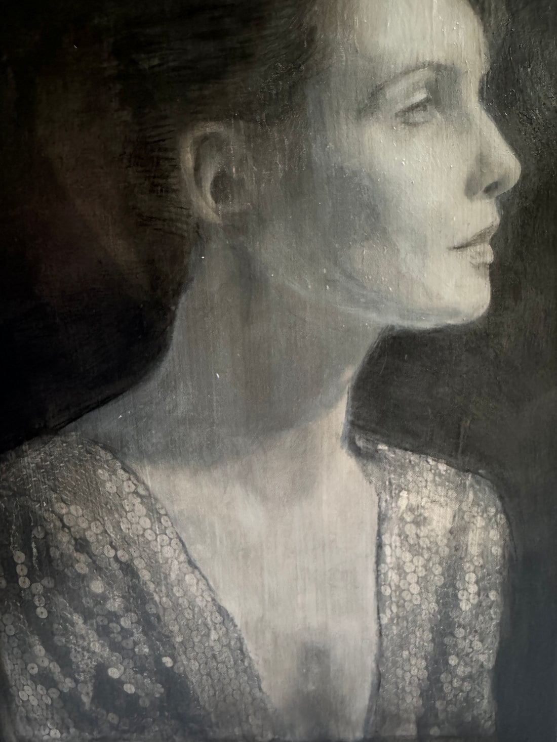The Dance of Light and Shadow:  Painting a Monochromatic Portrait