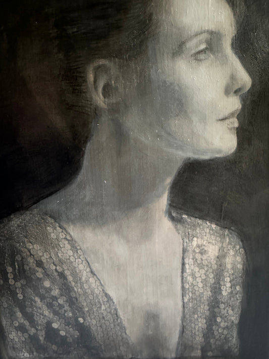 The Dance of Light and Shadow:  Painting a Monochromatic Portrait